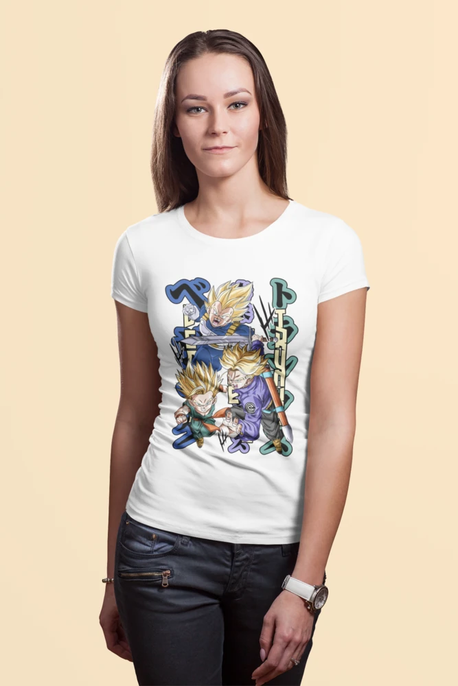 Vegeta, future Trunks y Trunks