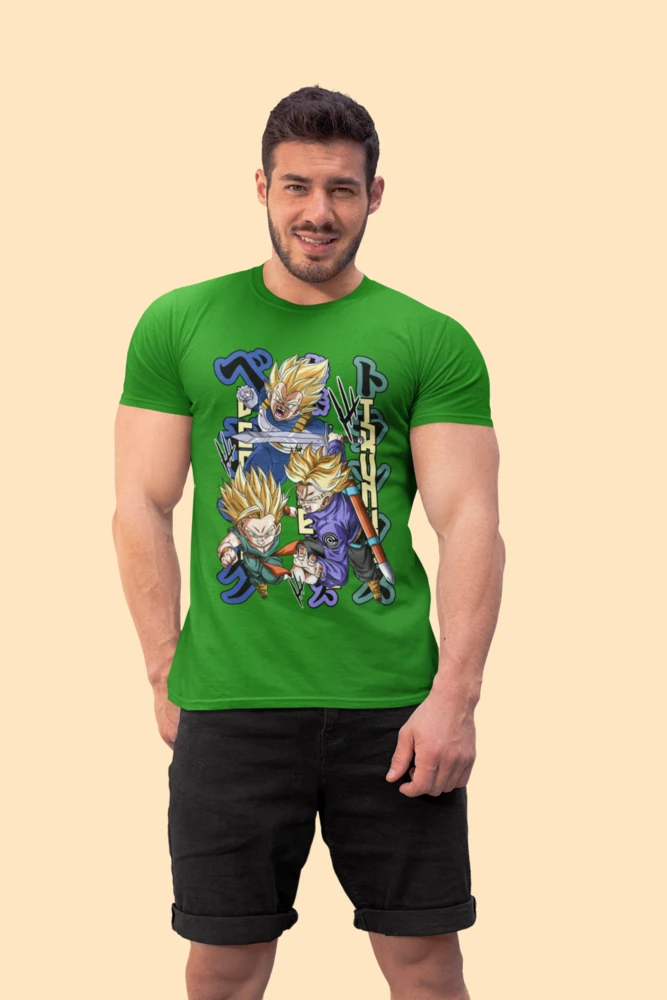 Vegeta, future Trunks y Trunks